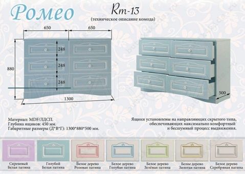Комод Ромео RM-13