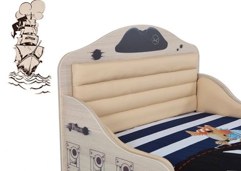Кровать Pirat ABC-King с высоким изножьем
