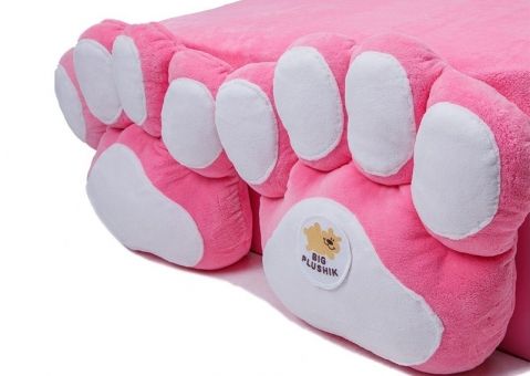 Кровать-игрушка Котенок Биг Плюшик розовый с ящиком