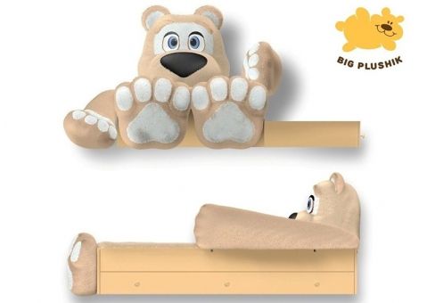 Кровать-игрушка Мишка Биг Плюшик с ящиком