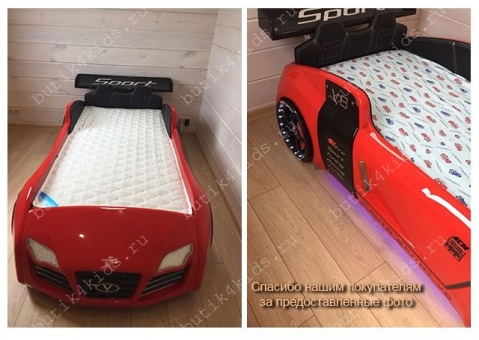Кровать машина Audi Turbo Sport