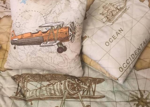 Декоративные подушки Зверята-пилоты для мальчика
