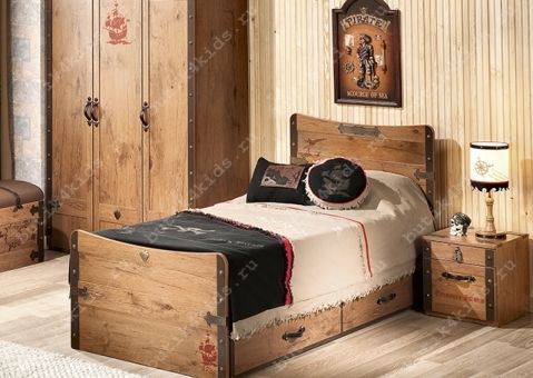 Кровать Black Pirate Cilek KS-1314,1315