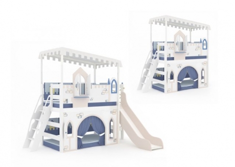 Детский игровой домик большой с наклонной лестницей Рыцари