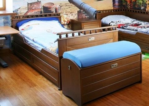Кровать классическая Морской стиль