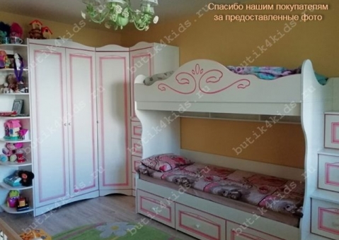Мебель Ромео с двухъярусной кроватью для 2 детей
