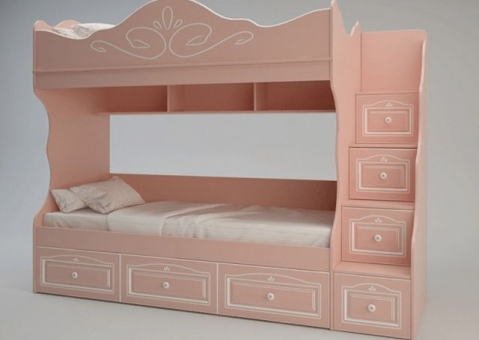Мебель Ромео с двухъярусной кроватью для 2 детей