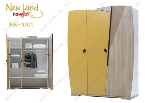 Шкаф 3-х дверный New Land NW-1001