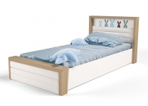 Кровать MIX BUNNY ABC-King №6 с подъемным механизмом и мягким изножьем