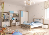 Детская мебель MIX BUNNY ABC-King blue для мальчиков с зайцами