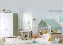 Шкаф трехдверный Montessori Cilek белый 20.68.1002.00
