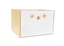 Коробка для стеллажей (белая) Меблик
