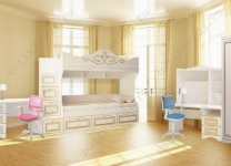 Мебель Ромео с двухъярусной кроватью для...